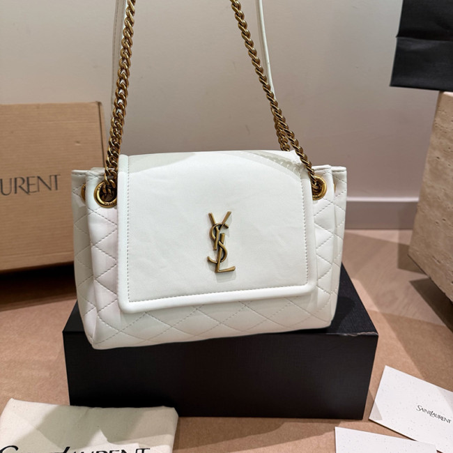 Saint Laurent YSL Womens Bag Shoulder Bags Luxury Brand Mini NOLITA IN LAMBSKIN with Original Box whatsapp +1-3239614486