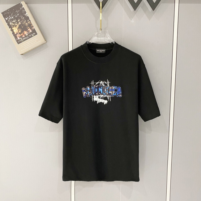 Balenciaga Luxury Brand Women Mens Short Sleeve T-Shirt with Original Box Whatsapp 【+1-3239614486】