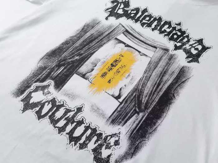 Balenciaga Luxury Brand Women Mens Short Sleeve T-Shirt with Original Box Whatsapp 【+1-3239614486】