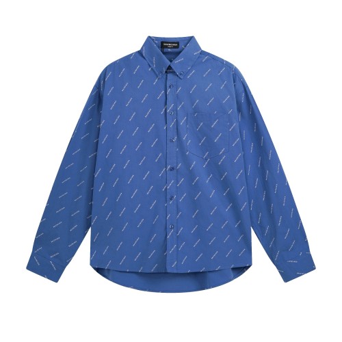 Balenciaga Women Men Long Sleeve Shirts Luxury Brand Mens Shirt Top Quality Whatsapp 【+1-3239614486】