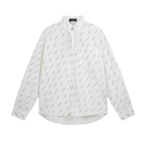 Balenciaga Women Men Long Sleeve Shirts Luxury Brand Mens Shirt Top Quality Whatsapp 【+1-3239614486】