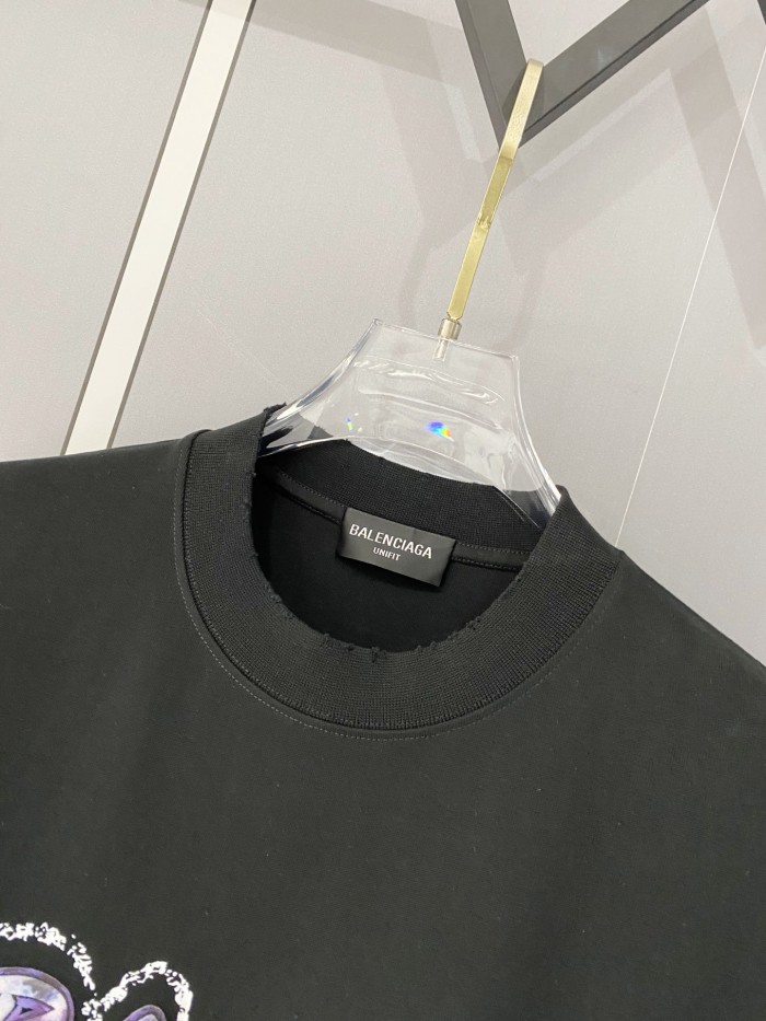 Balenciaga Luxury Brand Women Mens Short Sleeve T-Shirt with Original Box Whatsapp 【+1-3239614486】