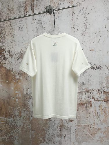 Louis Vuitton Luxury Brand Womens Men Short Sleeve T-Shirt Embellished Short-Sleeved Crewneck 1AJR10 Top Quality Whatsapp 【+1-3239614486】