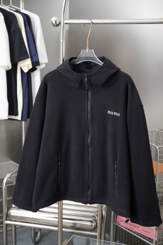 Miumiu Men Women Jackets Coat Luxury Brand Womens Hoodie Fleece sweatshirt Top Quality Whatsapp【+1-3239614486】