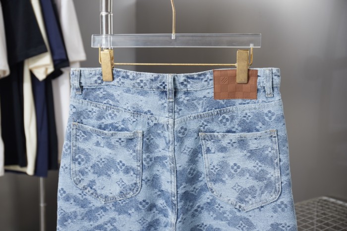 Louis Vuitton Luxury Brand Women Mens Pant Monogram Denim Shorts Whatsapp 【+1-3239614486】