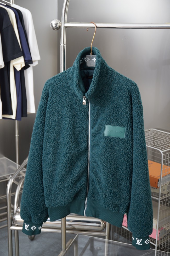 Louis Vuitton Men Womens Jacket Coat Luxury Brand Mens Jackets Leather Patch Fleece Blouson Top Quality Whatsapp【+1-3239614486】