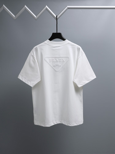 Prada Luxury Brand Men Womens Short Sleeve T-Shirt with Original Box Whatsapp 【+1-3239614486】