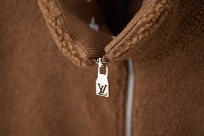 Louis Vuitton Men Womens Jacket Coat Luxury Brand Mens Jackets Leather Patch Fleece Blouson Top Quality Whatsapp【+1-3239614486】