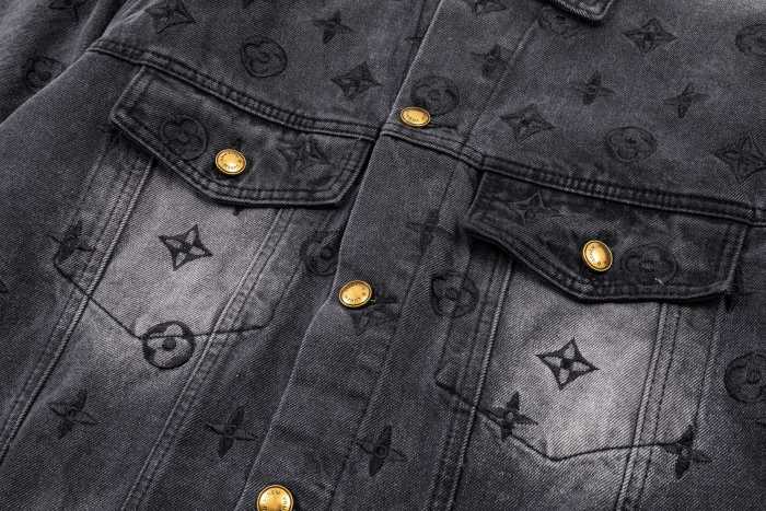Louis Vuitton Men Womens Jacket Coat Luxury Brand Mens Denim Jacket Top Quality Whatsapp【+1-3239614486】