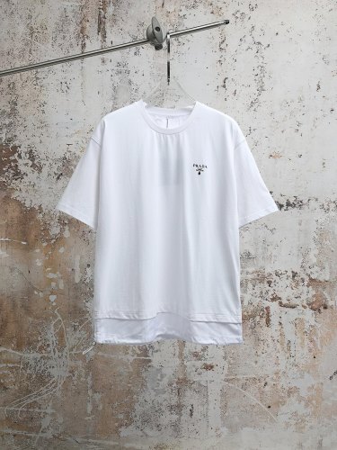 Prada Luxury Brand Men Womens Short Sleeve T-Shirt with Original Box Whatsapp 【+1-3239614486】