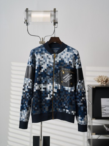 Louis Vuitton Women Men Sweater Knitwear Luxury Brand Mens Zip-Through Cardigan Top Quality Whatsapp【+1-3239614486】