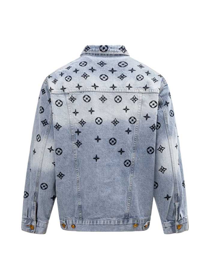 Louis Vuitton Men Womens Jacket Coat Luxury Brand Mens Denim Jacket Top Quality Whatsapp【+1-3239614486】