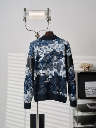 Louis Vuitton Women Men Sweater Knitwear Luxury Brand Mens Zip-Through Cardigan Top Quality Whatsapp【+1-3239614486】