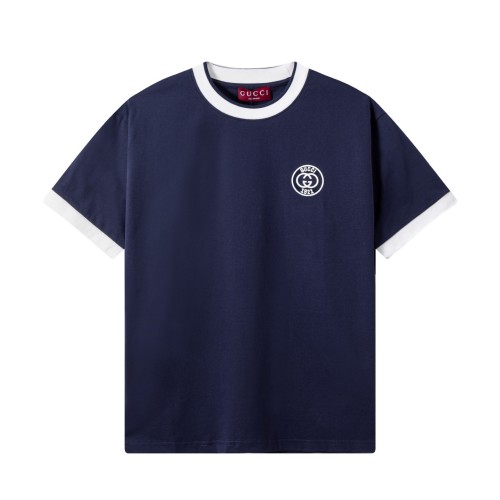 Gucci Luxury Brand Women Mens Short Sleeve T-Shirt Cotton jersey T-shirt with embroidery ‎‎756596 XJFV8 4930 Top Quality Whatsapp 【+1-3239614486】
