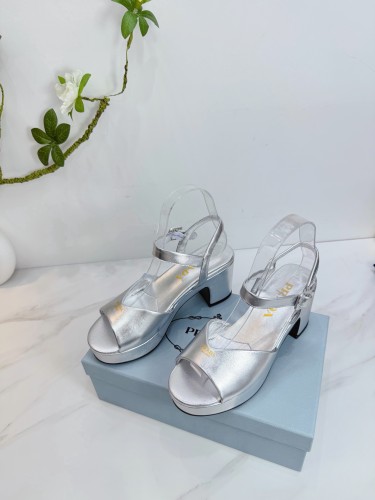 Prada Womens Shoes Pumps Casual Luxury Brand 65mm Heel and 2cm Waterproof Platform pump Padded nappa leather sandals with Original Box Whatsapp【+1-3239614486】