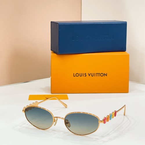 Louis Vuitton Sunglasses Luxury Brand Womens Sunglasses LV Confetti Oval Sunglasses with Original Box Whatsapp 【+1-3239614486】Z3179U
