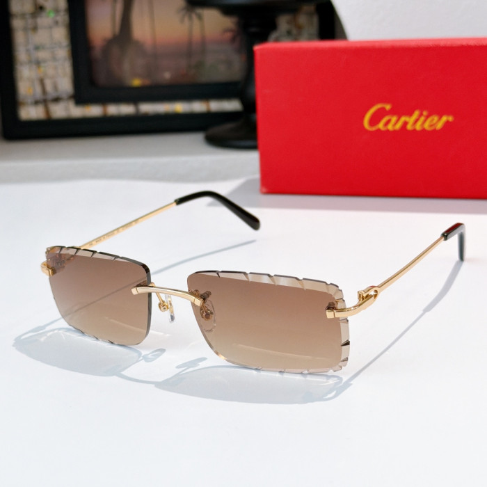 Cartier Sunglasses Luxury Brand Womens Sunglasses with Original Box Whatsapp 【+1-3239614486】CT0045O