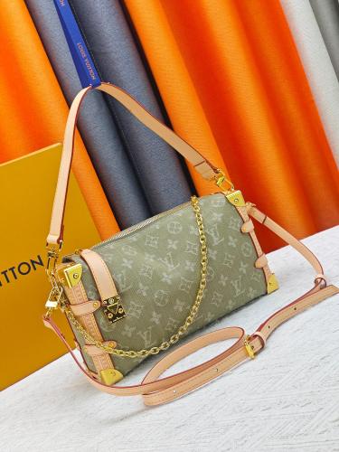 Louis Vuitton Womens Bags Luxury Brand Fashion Type M27451 Side Trunk MM East West Monogram Denim with Original Box Whatsapp【+1-3239614486】