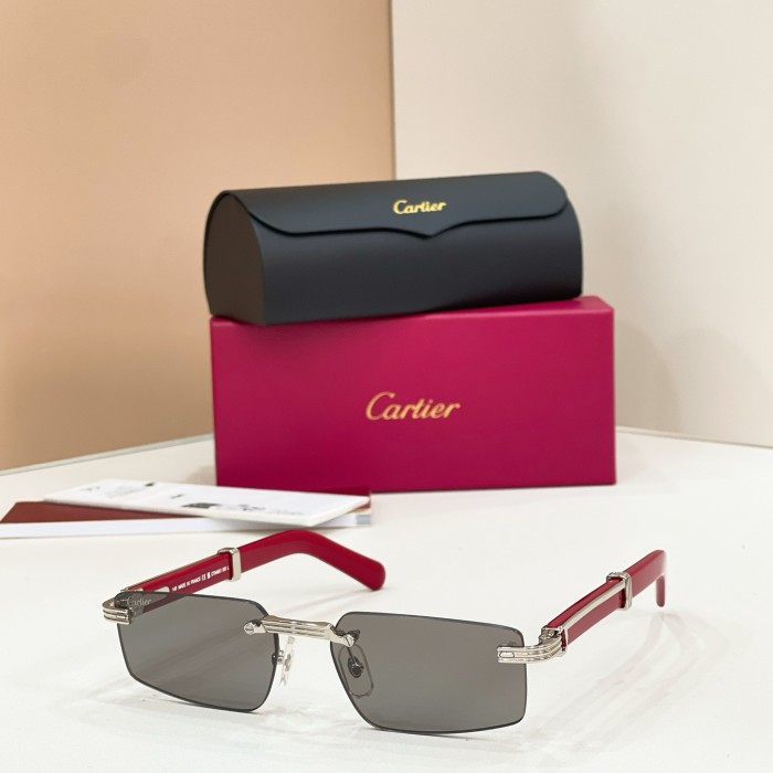 Cartier Sunglasses Luxury Brand Men Womens Sunglasses with Original Box Whatsapp 【+1-3239614486】CT0485O