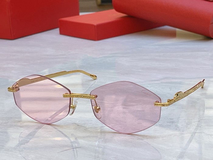 Cartier Sunglasses Luxury Brand Womens Sunglasses with Original Box Whatsapp 【+1-3239614486】CT0487S