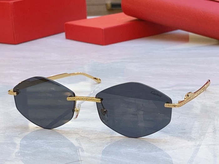 Cartier Sunglasses Luxury Brand Womens Sunglasses with Original Box Whatsapp 【+1-3239614486】CT0487S