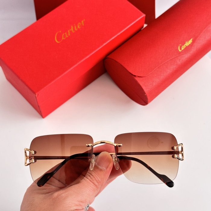 Cartier Sunglasses Luxury Brand Mens Sunglasses with Original Box Whatsapp 【+1-3239614486】CT0330S