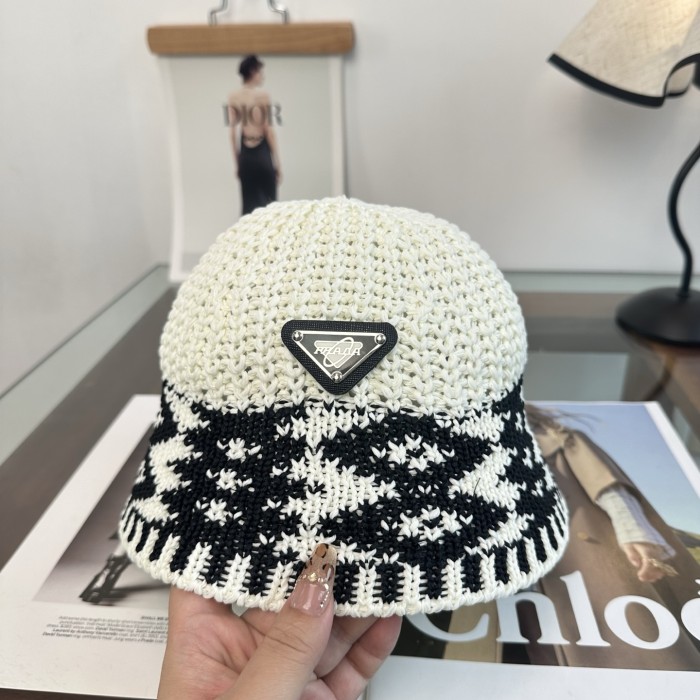 Prada Womens Bucket Hat Luxury Brand Design Prada Cap with Original Box Whatsapp【+1-3239614486】