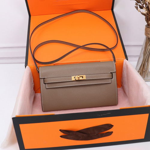 Hermes Womens Bags Handbags Luxury Brand Fashion Hermès Kelly Mini Kelly Epsom 19cm Second Generation Totes with Original Box whatsapp 【+1-3239614486】