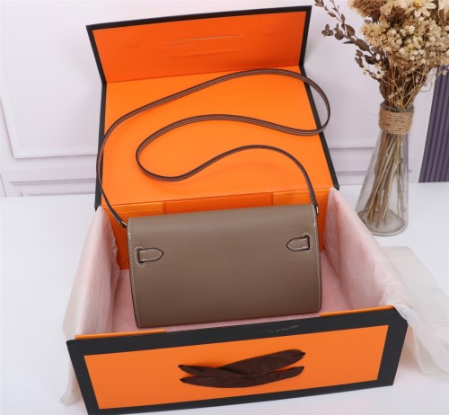 Hermes Womens Bags Handbags Luxury Brand Fashion Hermès Kelly Mini Kelly Epsom 19cm Second Generation Totes with Original Box whatsapp 【+1-3239614486】