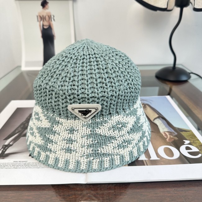 Prada Womens Bucket Hat Luxury Brand Design Prada Cap with Original Box Whatsapp【+1-3239614486】