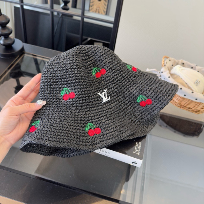 Louis Vuitton Womens Cap Straw Hat Bucket Hat Luxury Brand with Original Box Whatsapp 【+1-3239614486】