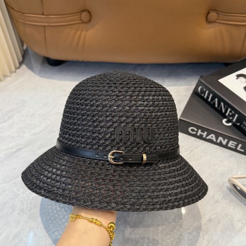 Miumiu Womens Straw Hat Luxury Brand Miumiu Sun Hat with Original Box Whatsapp 【+1-3239614486】
