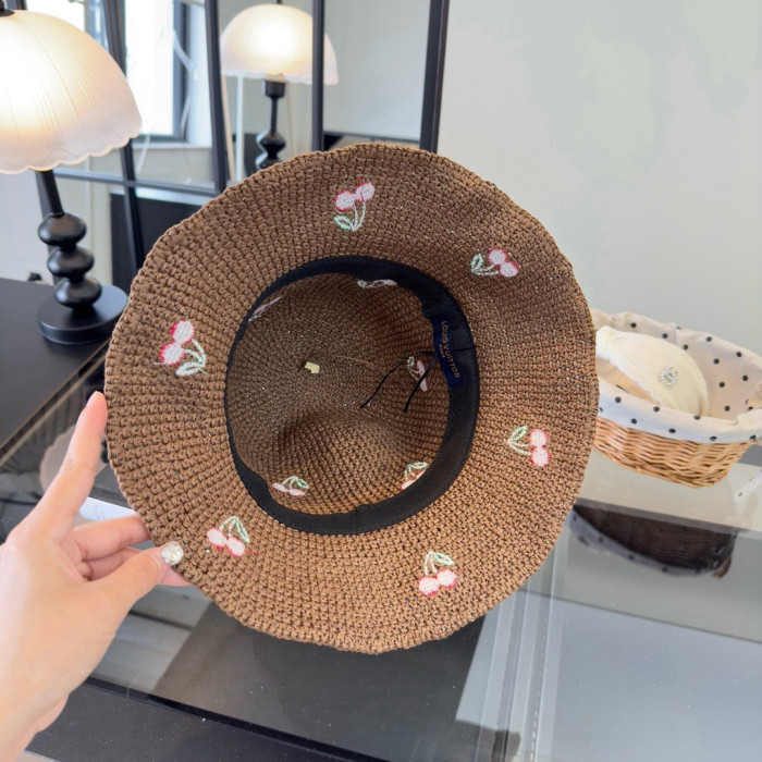 Louis Vuitton Womens Cap Straw Hat Bucket Hat Luxury Brand with Original Box Whatsapp 【+1-3239614486】