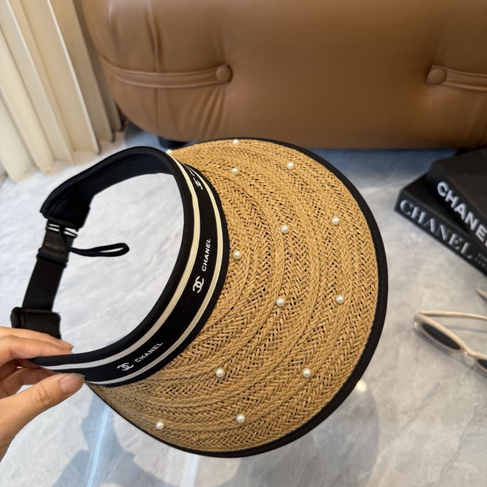 Chanel Luxury Brand Womens Visor Hat Cap with Original Box Whatsapp 【+1-3239614486】