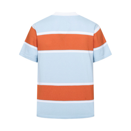Louis Vuitton Luxury Brand Womens Men Short Sleeve T-Shirt Striped Short-Sleeved T-Shirt 1AK7IC Top Quality Whatsapp 【+1-3239614486】