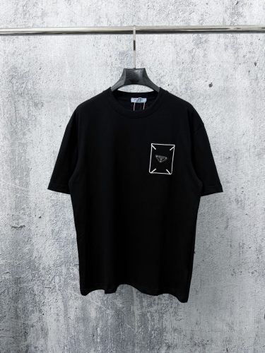Prada Luxury Brand Men Womens Short Sleeve T-Shirt with Original Box Whatsapp 【+1-3239614486】