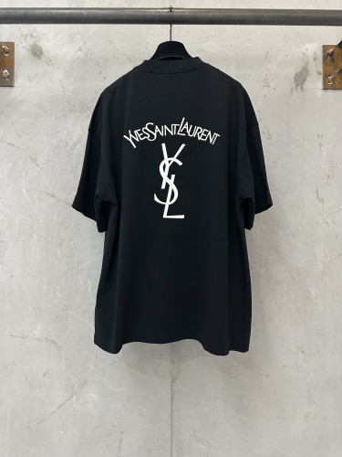 Saint Laurent YSL Luxury Brand Men Womens Short Sleeve T-Shirt Whatsapp 【+1-3239614486】