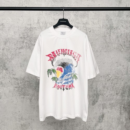 Balenciaga Luxury Brand Women Mens Short Sleeve T-Shirt Vintage Surfer Oversized T-Shirt with Original Box Whatsapp 【+1-3239614486】