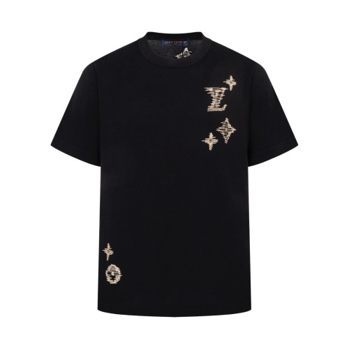 Louis Vuitton Luxury Brand Womens Men Short Sleeve T-Shirt Embroidered Signature Short-Sleeved T-Shirt 1AK7G5 Top Quality Whatsapp 【+1-3239614486】