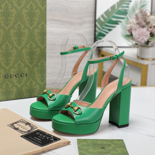Gucci Womens Shoes Pumps Heels 10cm and 2cm Platform Luxury Brand Gucci Women's Horsebit platform sandal with Original Box whatsapp【+1-3239614486】
