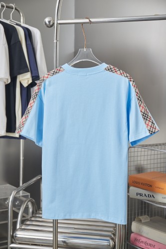 Burberry Luxury Brand Women Mens Short Sleeve T-Shirt Check Trim Cotton T-shirt with Original Box Whatsapp 【+1-3239614486】