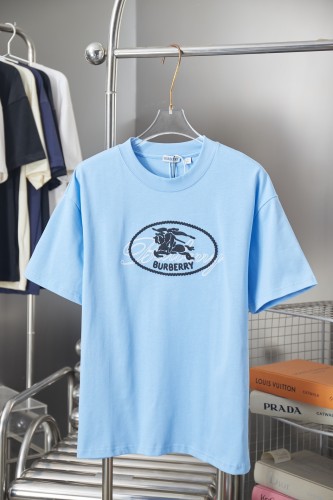 Burberry Luxury Brand Women Mens Short Sleeve T-Shirt Knight Stamp Cotton T-shirt with Original Box Whatsapp 【+1-3239614486】