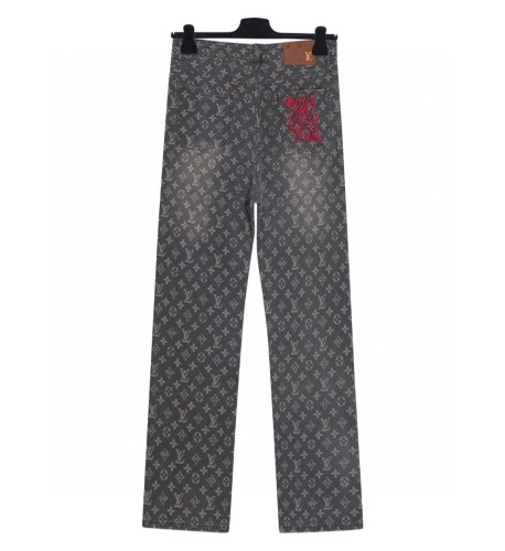 Louis Vuitton Luxury Brand Men Womens Pant Monogram Jeans Whatsapp 【+1-3239614486】