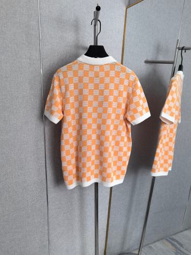 Louis Vuitton Women Mens Shirts Luxury Brand Mens Summery Damier Short-Sleeved Shir 1AKCO9 Top Quality Whatsapp 【+1-3239614486】