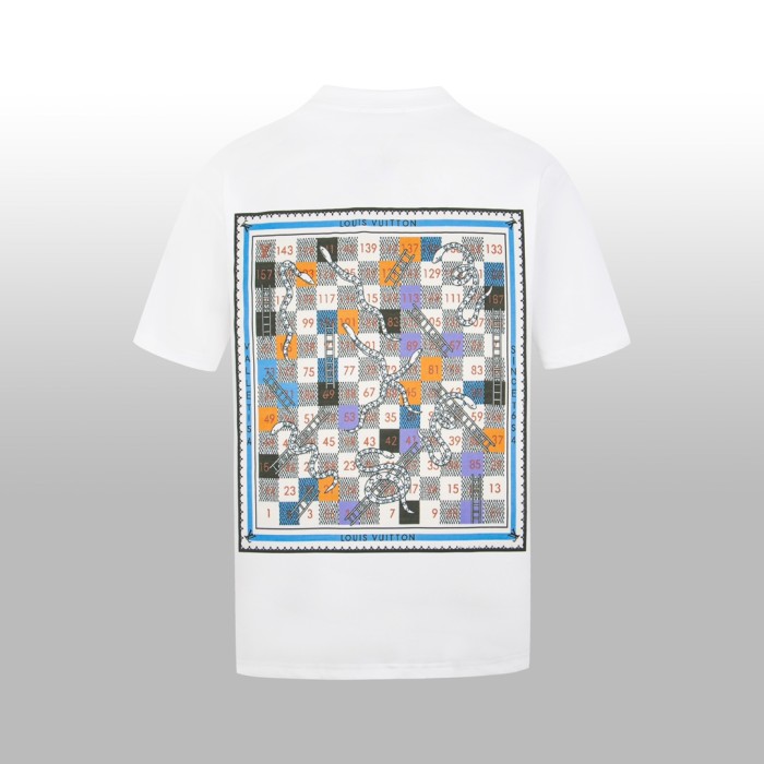 Louis Vuitton  Luxury Brand Men Womens Short Sleeve Printed T-Shirt Whatsapp 【+1-3239614486】