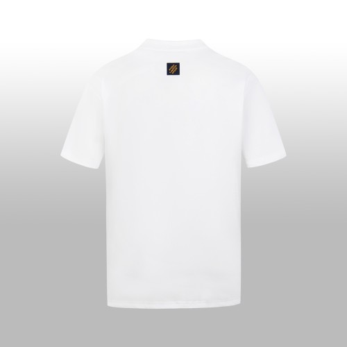 Louis Vuitton Luxury Brand Men Womens Short Sleeve T-Shirt Embellished Signature Short-Sleeved T-Shirt 1AJCFH Whatsapp 【+1-3239614486】