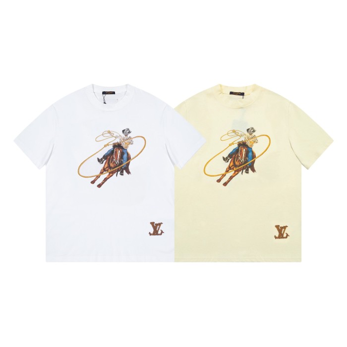 Louis Vuitton Luxury Brand Men Womens Short Sleeve T-Shirt Top Quality Whatsapp 【+1-3239614486】
