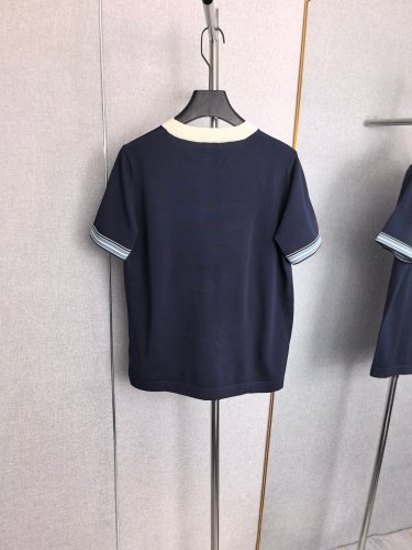 Dior Luxury Brand Women Mens Short Sleeve Knit T-Shirt with Original Box Whatsapp 【+1-3239614486】