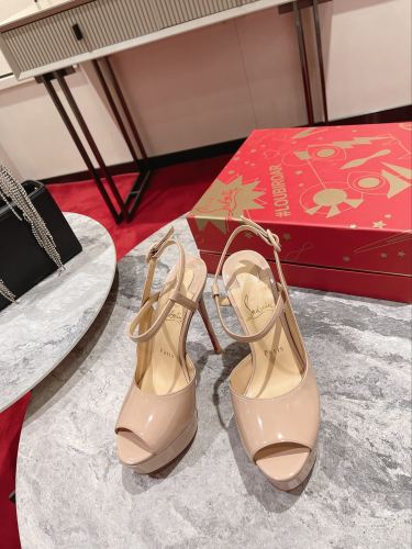 Christian Louboutin Womens Shoes So Kate Sandals Loubi Patent Psychic leather 5cm Platform and 15cm High Heels Shoes Pumps Whatsapp【+1-3239614486】
