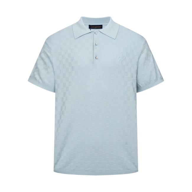 Louis Vuitton Luxury Brand Womens Men Short Sleeve T-Shirt Knit Polo Shirt Top Quality Whatsapp 【+1-3239614486】